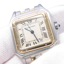 Load image into Gallery viewer, CARTIER PANTHEREMM 2 Row H26.8mm×W26.5mm Stainless Steel K18YG White DialW25028B6