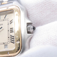 Load image into Gallery viewer, CARTIER PANTHEREMM 2 Row H26.8mm×W26.5mm Stainless Steel K18YG White DialW25028B6