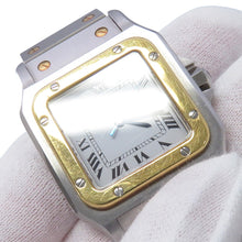 Load image into Gallery viewer, CARTIER Santos Galve LM H41mm×W29mm Stainless Steel K18YG White Dial81036283