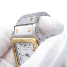 Load image into Gallery viewer, CARTIER Santos Galve LM H41mm×W29mm Stainless Steel K18YG White Dial81036283
