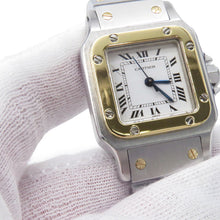 Load image into Gallery viewer, CARTIER Santos Garbe SM H34mm×W23.5mm Stainless Steel K18YG White Dial0902