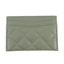 将图像加载到图库查看器中,CHANEL Card Case Classic Matelasse CC Logo KhakiAP0213 Lambskin