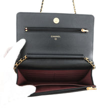 Load image into Gallery viewer, CHANEL Matelasse Classic Chain Wallet BlackAP0250 Caviar Leather