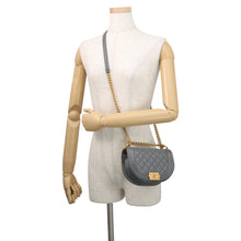 Load image into Gallery viewer, CHANEL Boy Chanel ChainShoulder Bag GrayAS3350 Caviar Leather Size Small