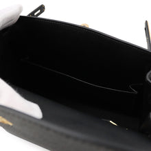 将图像加载到图库查看器中,HERMES Kelly Sellier Black Epsom Size 25