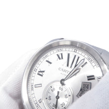 将图像加载到图库查看器中,CARTIER Calibre de Cartier W42mm Stainless Steel White DialW7100015