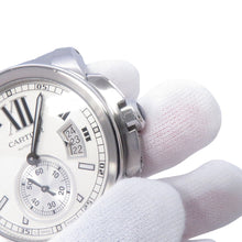 将图像加载到图库查看器中,CARTIER Calibre de Cartier W42mm Stainless Steel White DialW7100015