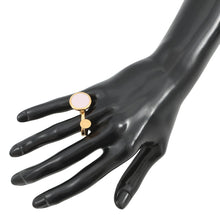 将图像加载到图库查看器中,HERMES Cor H Ring Size M mauve pail Metal Swift Leather