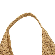 Load image into Gallery viewer, CELINE Cabas Triomphe Triangle Basket Bag Brown119772GP4.02NT Raffia Leather