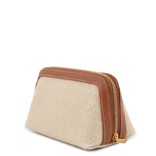 Load image into Gallery viewer, CELINE Triomphe Pouch Natural/Tan Canvas Leather