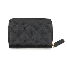 将图像加载到图库查看器中,CHANEL Matelassé Classic Zip Coin Purse BlackAP0216-Y01864-C3906 Caviar Leather