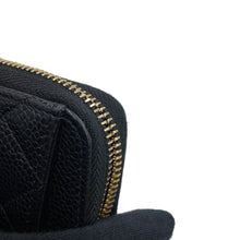 将图像加载到图库查看器中,CHANEL Matelassé Classic Zip Coin Purse BlackAP0216-Y01864-C3906 Caviar Leather