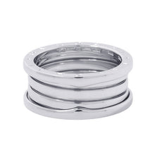 Load image into Gallery viewer, BVLGARI B.Zero1 Ring 4-band Size 60/#20 18K White Gold