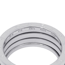 Load image into Gallery viewer, BVLGARI B.Zero1 Ring 4-band Size 60/#20 18K White Gold