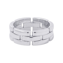 将图像加载到图库查看器中,CARTIER Maillon PANTHERE Ring (3-piece set) Size 60/#20 18K White Gold