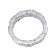 Load image into Gallery viewer, CHANEL Matelasse Ring Size 19 18K White Gold