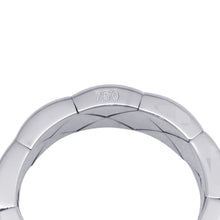 Load image into Gallery viewer, CHANEL Matelasse Ring Size 19 18K White Gold