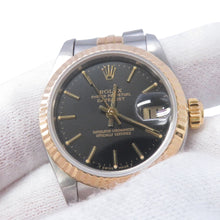 Load image into Gallery viewer, ROLEX Datejust W26mm Stainless Steel K18YG Black Dial69173