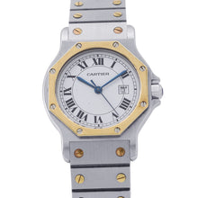 Load image into Gallery viewer, CARTIER Santos Octagon LM W30mm Stainless Steel K18YG White DialW2001583