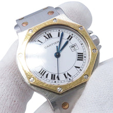 Load image into Gallery viewer, CARTIER Santos Octagon LM W30mm Stainless Steel K18YG White DialW2001583