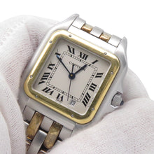 Load image into Gallery viewer, CARTIER PANTHERE 2 Row MM Stainless Steel K18YG Ivory DialW25028B6