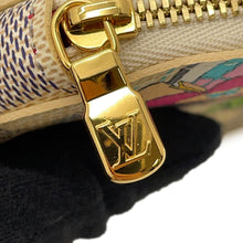将图像加载到图库查看器中,LOUIS VUITTON Porte Monnaie・Ron Vivienne PinkN60493 Damier Azur