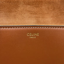 Load image into Gallery viewer, CELINE 16 Seize Soft Shoulder Bag Tan194043 Calf Leather Size Large