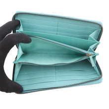 将图像加载到图库查看器中,GUCCI Bamboo Diana Zip Around Long Wallet Turquoise658634 Leather
