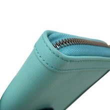 将图像加载到图库查看器中,GUCCI Bamboo Diana Zip Around Long Wallet Turquoise658634 Leather