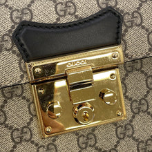 Load image into Gallery viewer, GUCCI Padlock GGSmall Bamboo Shoulder Bag Beige/Black603221 GG Supreme