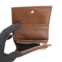 将图像加载到图库查看器中,GUCCI GUCCI Horsebit 1955 Tri-fold Wallet Beige/Brown621887 GG Supreme/Leather