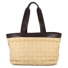 将图像加载到图库查看器中,Bottega Veneta INTRECCIATO Cassette Tote Bag Natural/Fondente730874V2OC1 Raffia Leather