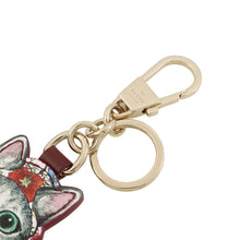 Load image into Gallery viewer, GUCCI Higuchi Yuko Cat Bag Charm Beige/Multicolor844246 GG Supreme Gold Plated