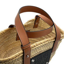 Load image into Gallery viewer, LOEWE Studio Ghibli Collaboration Dust Bunny Basket Bag Natural/Black/TanA223S93X09 Raffia Leather Size Small