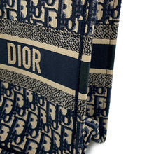 Load image into Gallery viewer, Dior Book tote EcruWhite/BlueM1296ZRIW_M828 Canvas Size Medium