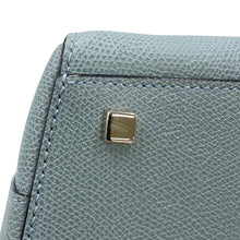 Load image into Gallery viewer, Valextra Valextra Brera 2WAY Handbag Blue GrayV5U92 Leather Size Medium