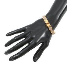 Load image into Gallery viewer, HERMES Mini Clic Kelly Bracelet Size GM Marron Glasse Metal Enamel