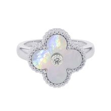 Load image into Gallery viewer, Van Cleef & Arpels Vintage Alhambra Ring Size 51/#11VCARF48951/VCARF48900 18K White Gold