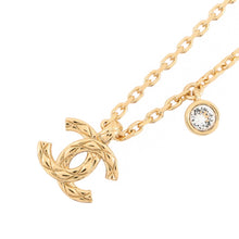Load image into Gallery viewer, CHANEL CC Logo Rhinestone NecklaceABH256-B23663-U8017 Gold Plated Rhinestone