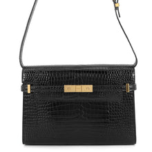 Load image into Gallery viewer, SAINT LAURENT PARIS Manhattan Shoulder Bag Black579271DND0J1000 Croco embossed leather