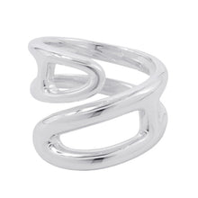 Load image into Gallery viewer, HERMES Chaine d'Ancre Twist Punk Ring Size PM/48/#8 SV925