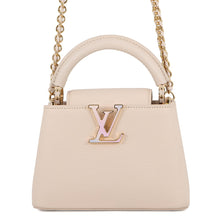 将图像加载到图库查看器中,LOUIS VUITTON Capucines QuartzWhiteM23082 Taurillon Leather Size Mini