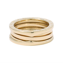 Load image into Gallery viewer, BVLGARI B.Zero1 2-band Ring Size 58/#17 18K Yellow Gold