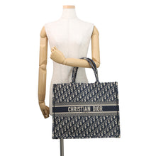 Load image into Gallery viewer, Dior Book tote EcruWhite/BlueM1286ZRIW_M828 Canvas Size Large