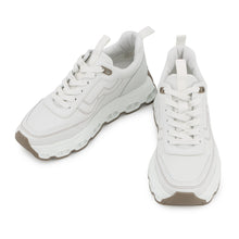 Load image into Gallery viewer, HERMES Impulse Sneakers White/Etoupe Leather Size 37