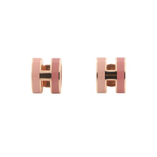 Load image into Gallery viewer, HERMES Pop Ash Earrings Rocabar Size Mini Beauty Lacquer Gold Plated