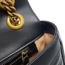 Load image into Gallery viewer, GUCCI GG Marmont ChainShoulder Bag Black443497 213317 Leather Size Medium