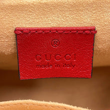 Load image into Gallery viewer, GUCCI GG Marmont Mini Top Handle Bag Black/Red583571 Leather
