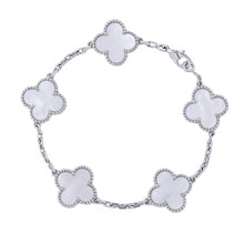 Load image into Gallery viewer, Van Cleef & Arpels Vintage Alhambra Bracelet 5 motifsVCARF48400 18K White Gold
