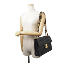 Load image into Gallery viewer, CHANEL Mademoiselle Chain Shoulder Bag Black Caviar Leather